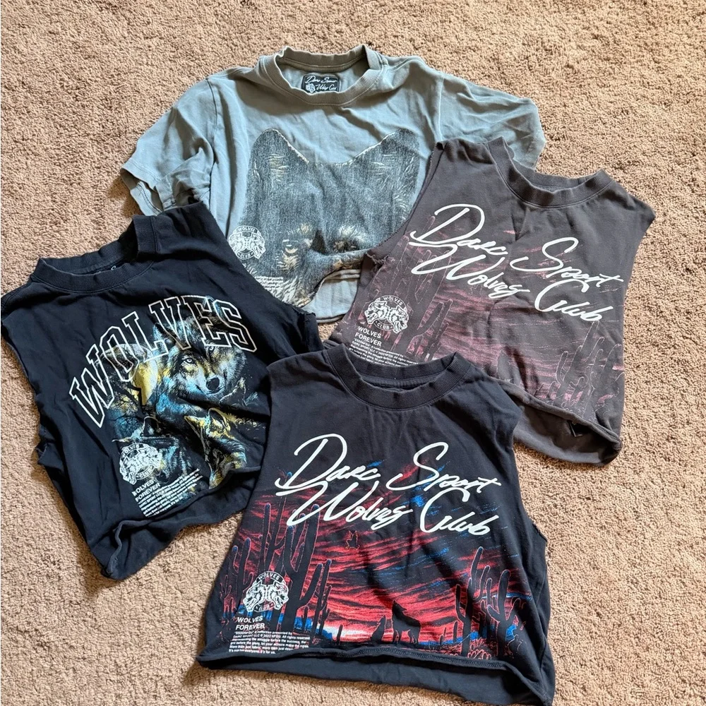 Darc Sport Wolves Club Tshirt and Cutoff Bundle - Picture 1 of 13